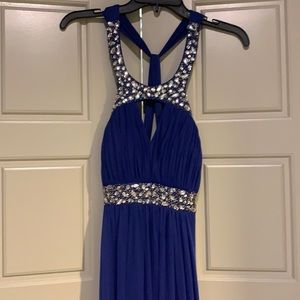Cache blue formal, floor length dress